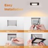 4 Inch Square Led Recessed Ceiling Light Black with Junction