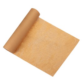PATIKIL 12" x 82' Honeycombs Packing Paper, Packing Paper Wrap Sheets Roll with Fragile Stickers for Moving Packaging Shipping Supplies Protective, Brown