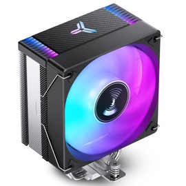 JONSBO CR1000 EVO Color CPU Cooler Black,Silent Series CPU Air Cooler,CPU Fan,RGB Automatic Light（4pin H154mm, 4 Copper Heat Pipe AM4/AM5/Intel LGA1851/1700,120mm PWM,Top Cover RGB, Black