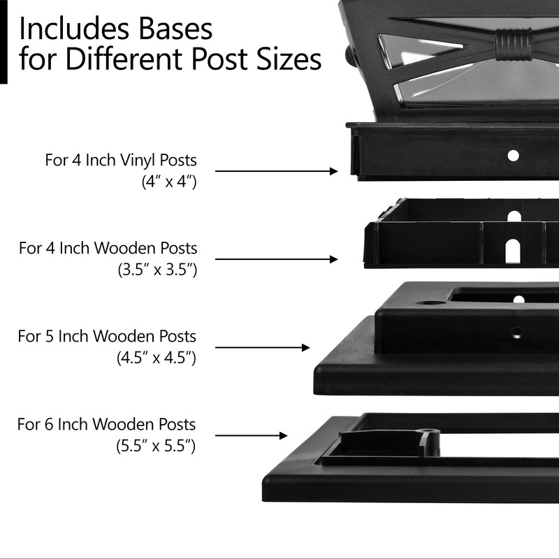 Davinci Lighting Renaissance Solar Outdoor Post Cap Lights - Includes