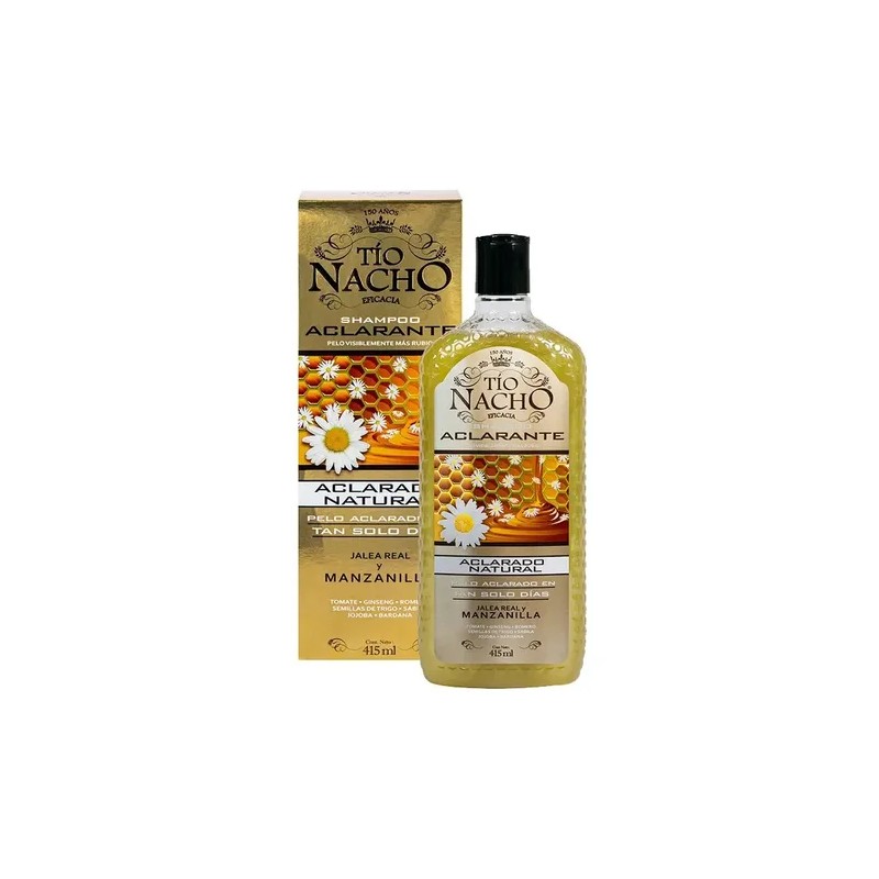Shampoo Tío Nacho Aclarante X 415 Ml Jalea Real Manzanilla
