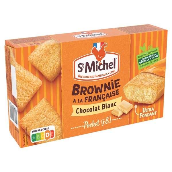 St Michel Individual Chocolate Brownie Casserole Dish – 8 Individual Sachets, 240 g