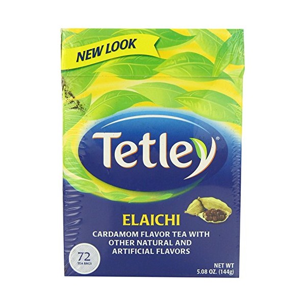 Tetley Tea, Elaichi, 72 Tea Bags