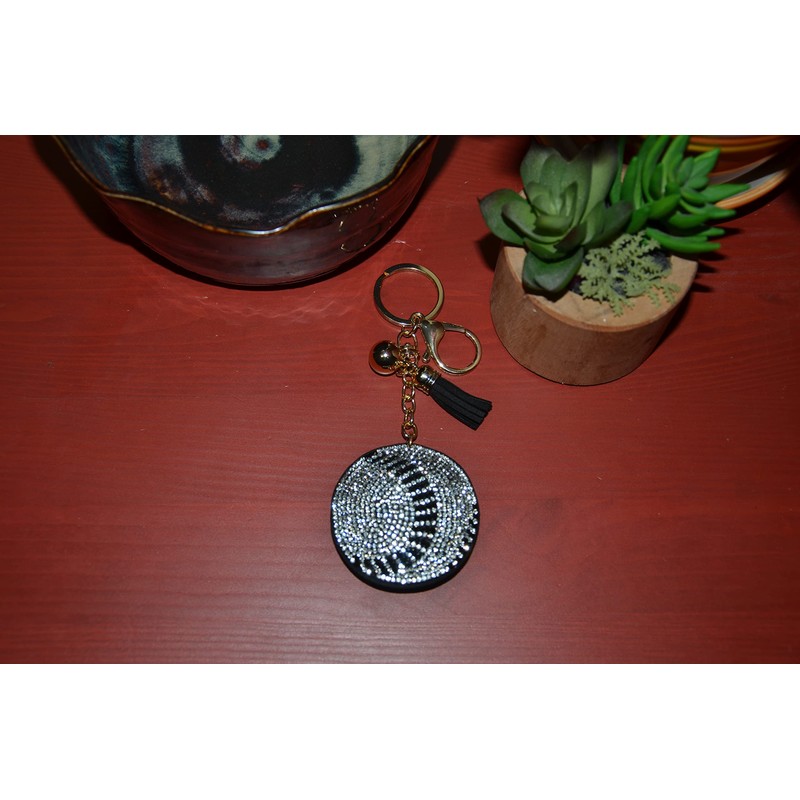 Popfizzy Bling Softball Keychain for Women and Girls Backpack Charms