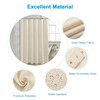 AmazerBath Waffle Shower Curtain, Heavy Duty Fabric Shower Curtain with