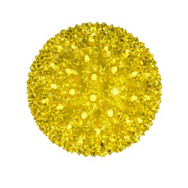 Novelty Lights Outdoor 100 LED Light Sphere, Hanging Tree LED Starlight Sphere 7.5" Diameter and 5mm Wide Angle Brightness, Outdoor Gazebo Lights Hanging Decor from Ceiling (Yellow)