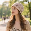 Pemilosci Handmade Crochet Bohemian Beanie Sun Summer Hat Skull Cap