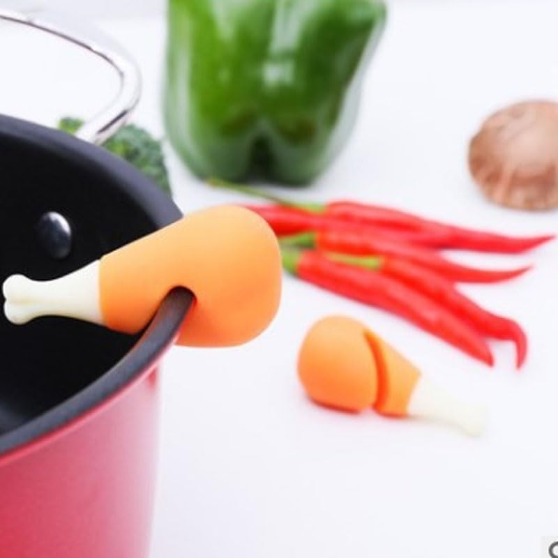 Opexicos 9Pcs Splash-Proof Pot Lid Holder Silicone Heat-Resistant Overflow-Proof Plug