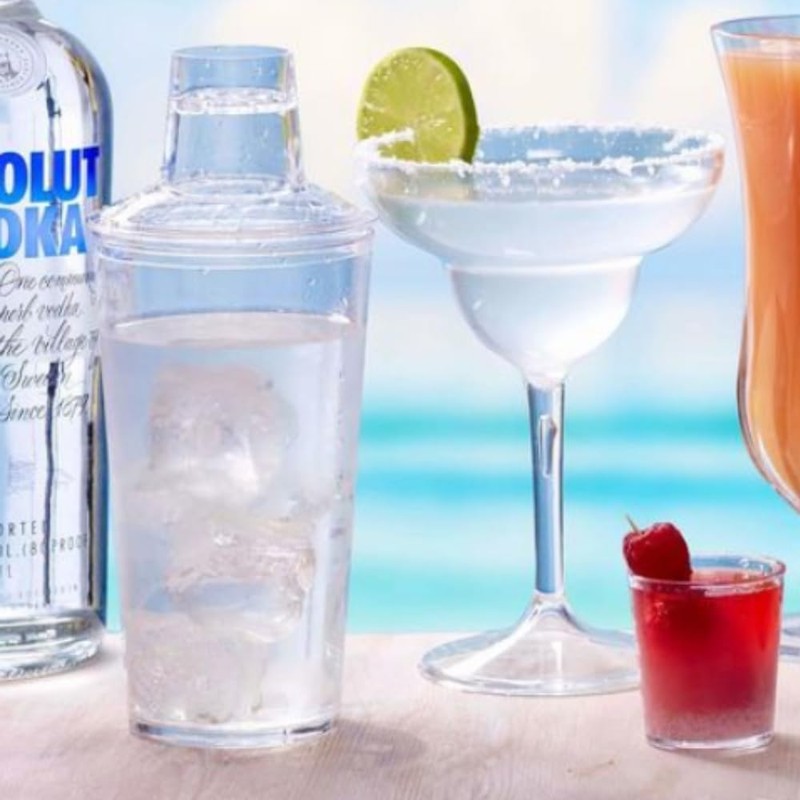 AIOS 3 Piece Unbreakable Polycarbonate Cobler Cocktail Shaker