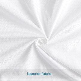 STONECREST Gusseted Pillow Protector - 2 PCs, Zipper Premium Gusset Pillow Encasement Covers(400tc Jacquard-Gusset, Queen)