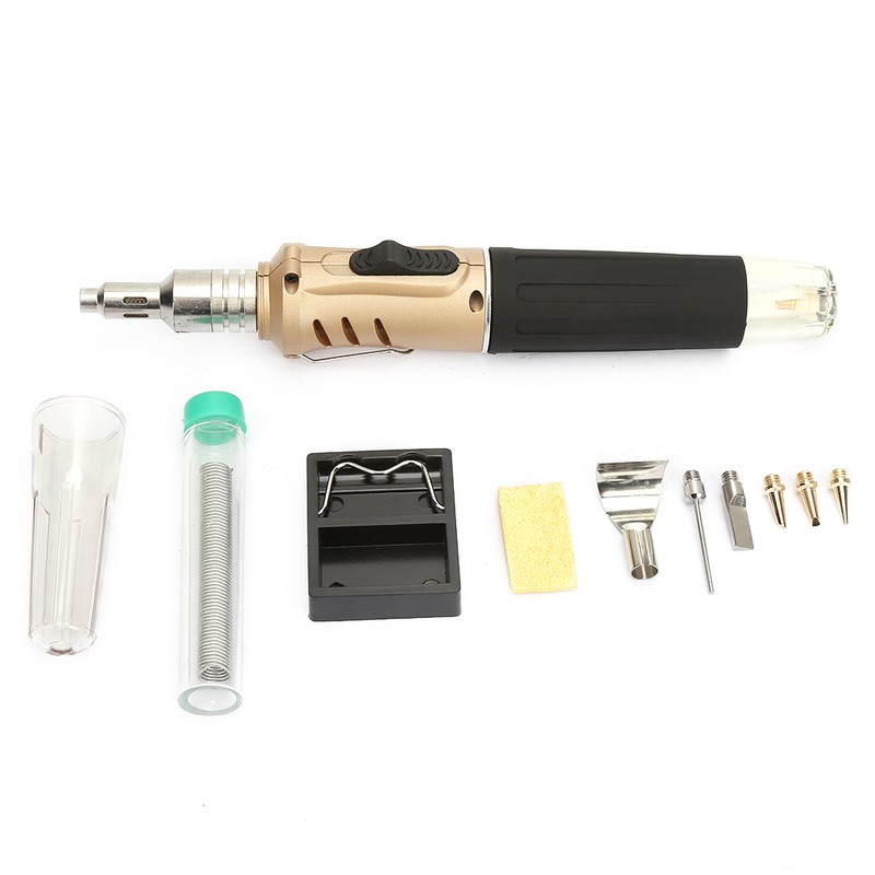 10PCS HS-1115K Multifunction Butane Gas Soldering Iron Cordless Solder Welding