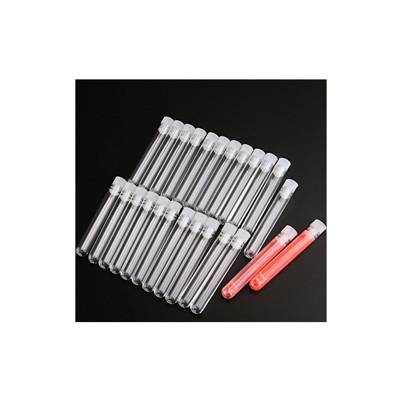 Plastic Test Tubes,Pack of 20 Plastic Sample Test Tubes Gift