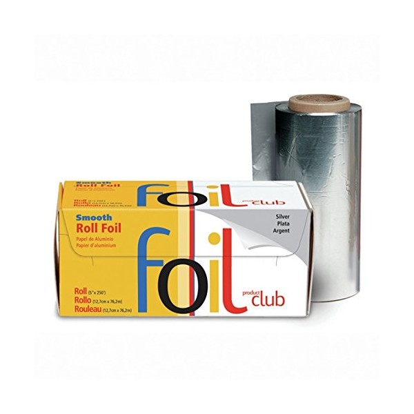 Product Club Smooth Foil Roll, Silver, 5x250 Inch