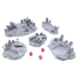 Graveyard Hills - DND Terrain Compatible with Dungeons and Dragons, 28mm Miniature Wargaming, Tabletop RPGs, Wargame Scenery
