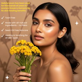 Beauty Glow 2-Pack Organic Helichrysum Balm - 2 oz Helichrysum Gymnocephalium, Shea Butter, Beeswax, Jojoba Oil Ultra-Moisturizing, Skin Healing, Full Body Hydration