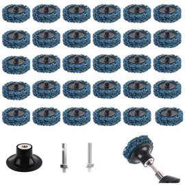 30 Pcs 2 Inch Quick Change Easy Strip Discs, Die Grinder Sanding Disc Paint Stripping Wheels, for Drill Die Grinder Attachments (Blue)