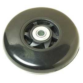 Ohio Travel Bag Ball Bearing Inline Skate Wheel, 98mm, Black, Plastic, L-3623