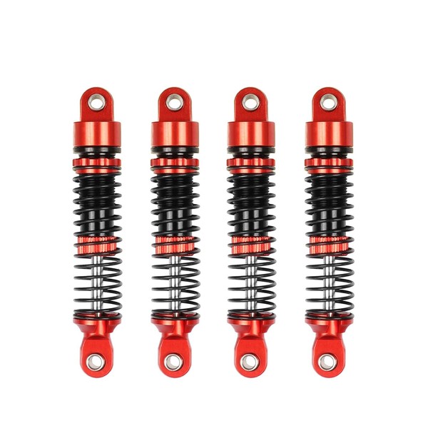 KEEDA 4PCS Aluminum Threaded Shock Absorbers Oil Damper for 1/18