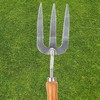 VFM - Stainless Steel Garden Fork With Wooden Handle -