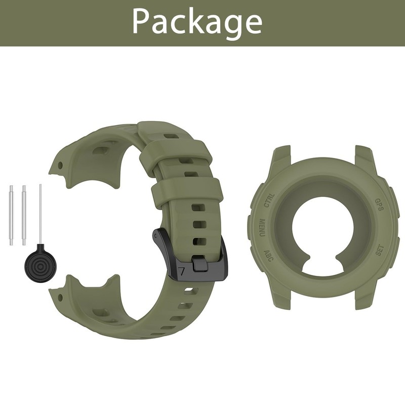 40MM Watch Band + Screen Protector Case Compatible with Garmin