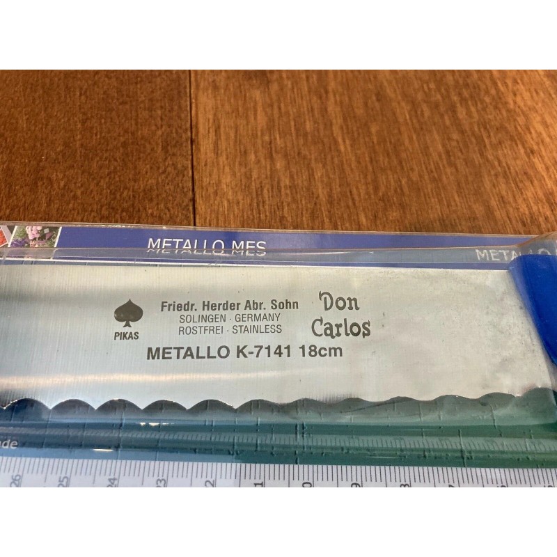 METALLO DON CARLOS, FRIEDR HERDER ABR. SOHN SOLINGEN GERMANY SERRATED