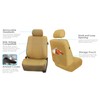 FH Group Front Set Faux Leather Car Seat Covers for