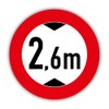 XXL Sticker Traffic Sign Height 2 m Vehicles StVO Sign
