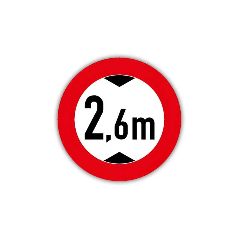 XXL Sticker Traffic Sign Height 2 m Vehicles StVO Sign