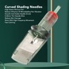 10pcs Curved Shading Needles Disposable Ultra Thin Curved RM Stainless