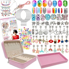Accessories Making Toy My Atelier Beads Accessory Kit Bracelet Necklace Parts 182 Piece Set (Rainbow)