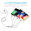 Multi Charging Cable, USB Cable 3A 4FT Nylon Braided Universal