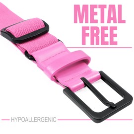 WERFORU Youth Baseball Socks and Metal Free Belt Set-Adjustable Belt with Non-allergic Buckle and Softball Socks for Boys