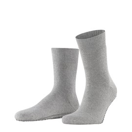 FALKE Men's Homepads M Hp Wool Cotton Grips On Sole 1 Pair Grip socks, Grey Light 3400, 2.5/5 UK