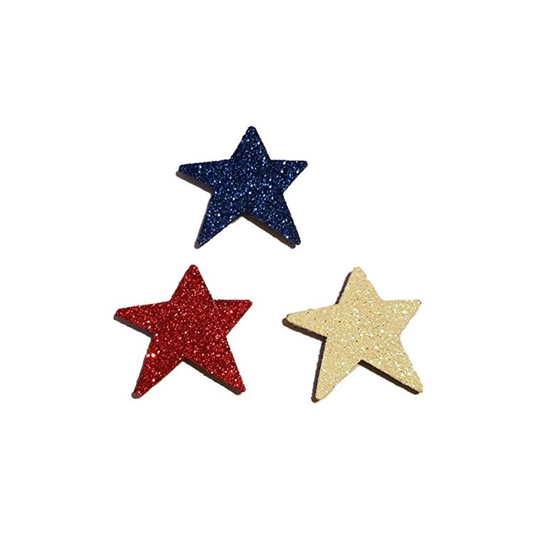 Roeda Brigthen Your Life Patriotic Star Set of 3 Assorted