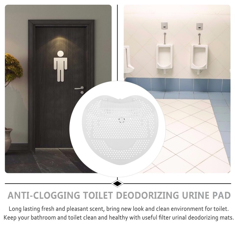 Healeved Urinal Deodorizer Screen Pad Restroom Odor Anti-Splash Design for
