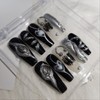 [Handmade nail tip] black hole - almond / [수제네일팁] black