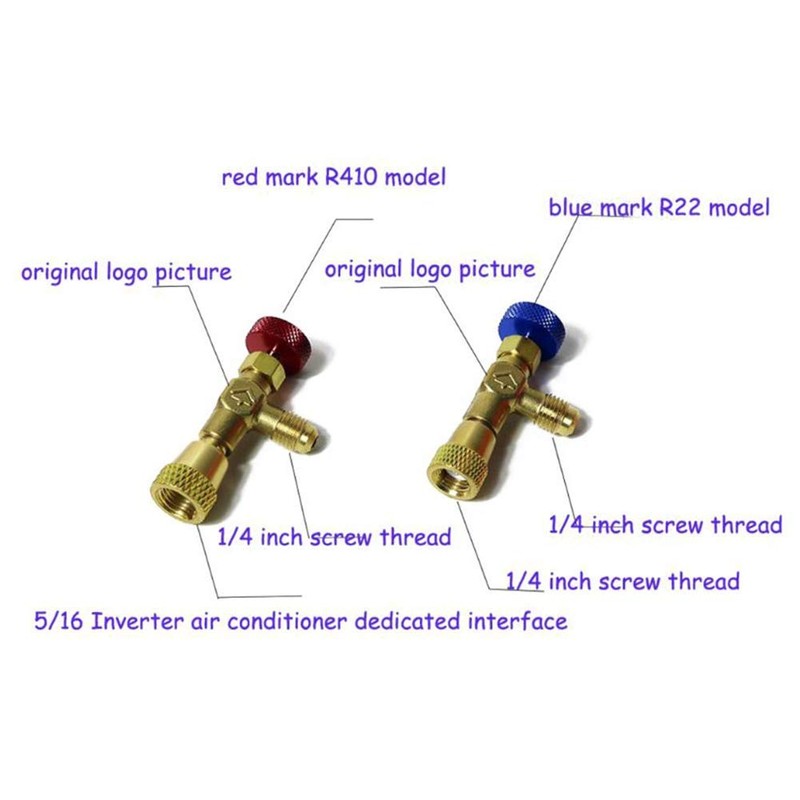 Pack of 2 Filling Coolant Safety Valve Quick Coupling Air