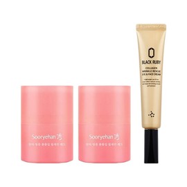 Sooryehan Wrinkle Volume Up Lip Serin Red 15ml x2 + Black Ruby Collagen Eye Cream 30ml / 수려한 링클 볼륨업 립세린 레드 15ml x2 + 블랙루비 콜라겐 아이크림 30ml