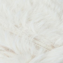 Estako Fur (4 Skeins Pack) 100% Polyester Soft Super Chunky Fluffy Faux Fur Knitting and Crocheting Yarn (4 x 3.52 Oz) / (4 x 71 Yrds) (40111 - White)