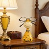 BlissfulVistas Resin Animal Eyeglass Holder, Decorative Animal-Shaped Glasses Stand for
