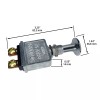 Automotive Authority 75 Amps Heavy Duty Push Pull On-Off Switch