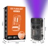 BORUIT V20 Small Flashlight EDC Flashlight with Clip,365nm UV,180°Head Swivels,Super