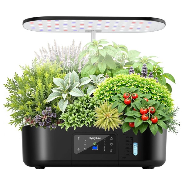 Xyingshine Hydroponics Growing System Kit Indoor Herb Garden with Adjustable