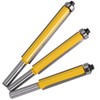 Bestgle 3Pcs 8mm Shank Extra Long Straight Router Bit Set