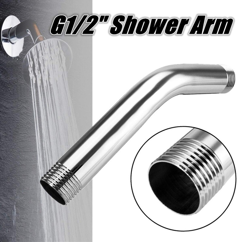 Iegefirm Extra Hose for Shower Arm Curved Extension Stainless Steel