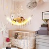 CERETIA Macrame Hanging Net Hammock for Stuffed Animals with LED