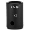 Capri Tools 11/16-Inch Shallow Impact Socket, 1/2-Inch Drive, 6-Point, SAE