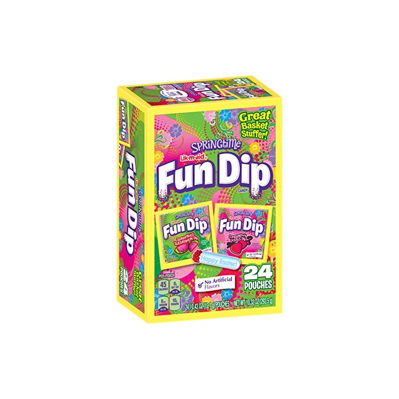 Springtime Fun Dip 24 bolsas 1 Box, 24 Pouches Total