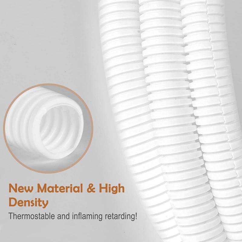ZhiYo 20FT 1/4” Wire Loom Split Tubing Auto Wire Conduit