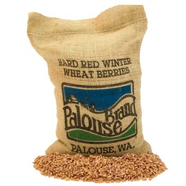 Hard Red Winter Wheat Berries • Non-GMO Project Verified • 5 LBS • 100% Non-Irradiated • Certified Kosher Parve • USA Grown • Field Traced • Burlap Bag